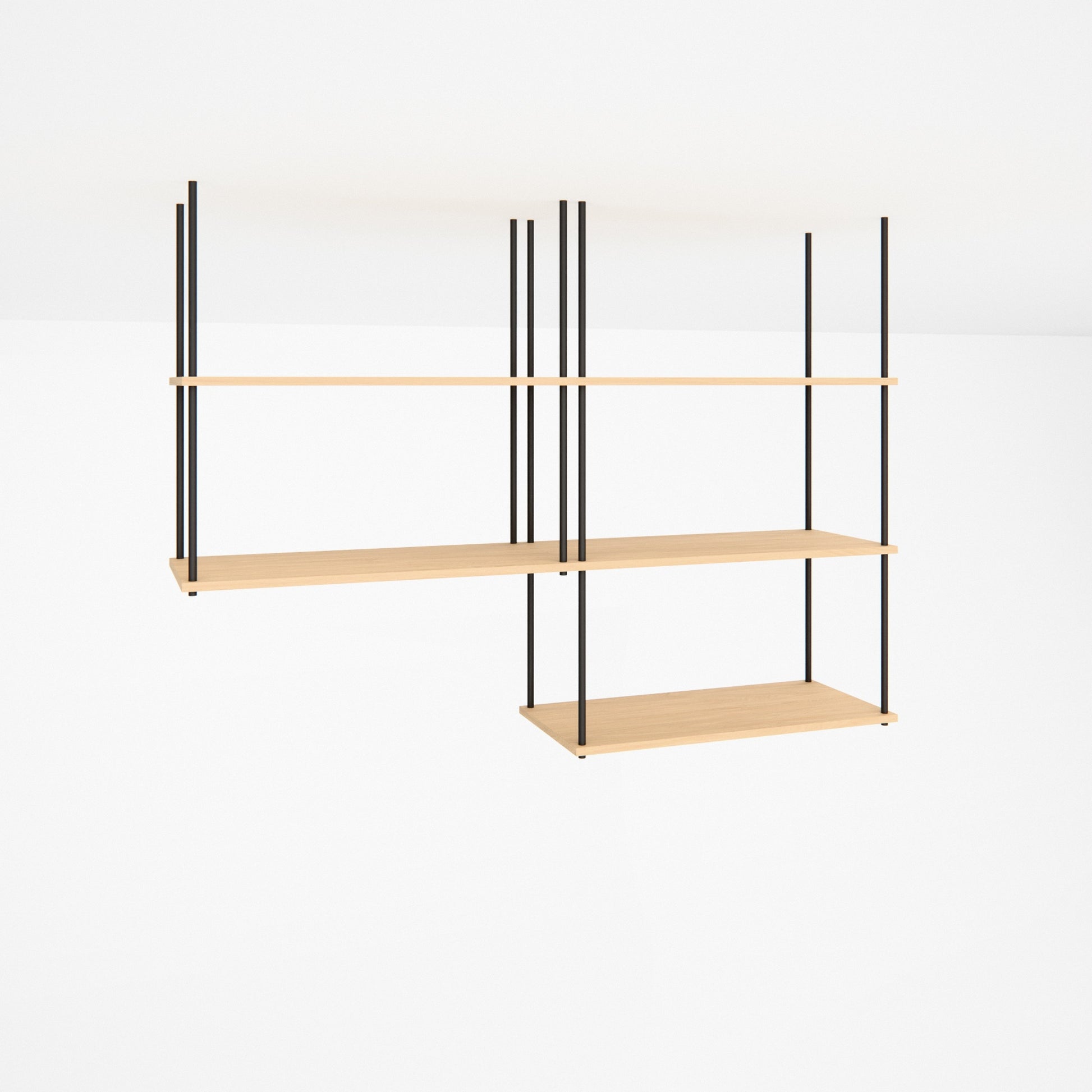oak-ceiling-shelf-150x111cm-with-right-drop -- Studioansicht