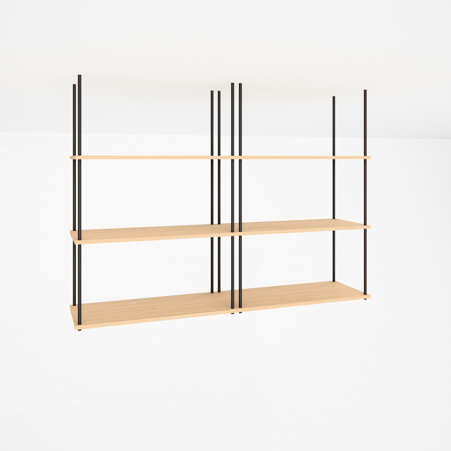oak-ceiling-shelf-150x111cm -- Studioansicht