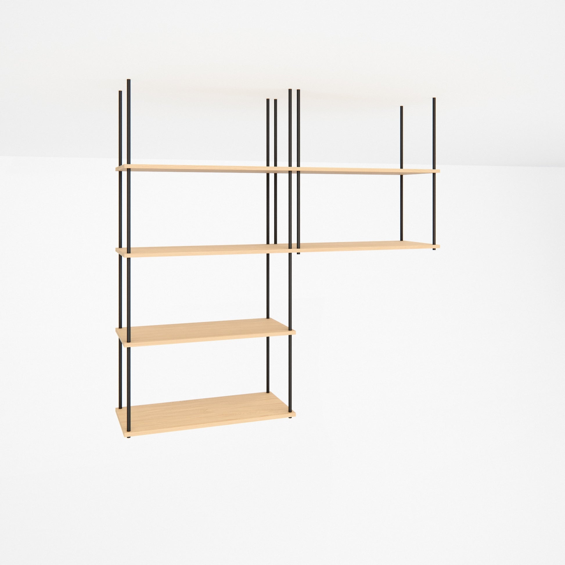 oak-ceiling-shelf-150x147cm-with-left-drop -- Studioansicht