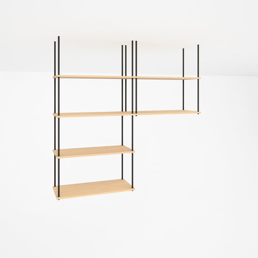 oak-ceiling-shelf-150x147cm-with-left-drop -- Studioansicht