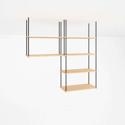 oak-ceiling-shelf-150x147cm-with-right-drop -- Studioansicht