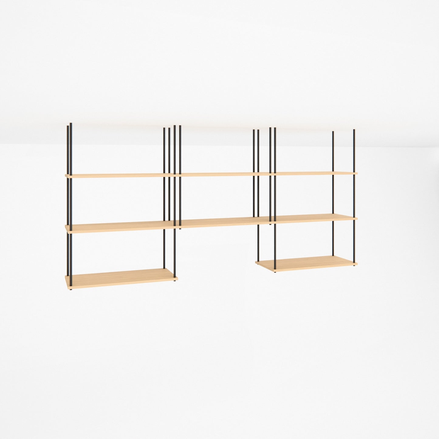 oak-ceiling-shelf-225x111cm-arch -- Studioansicht