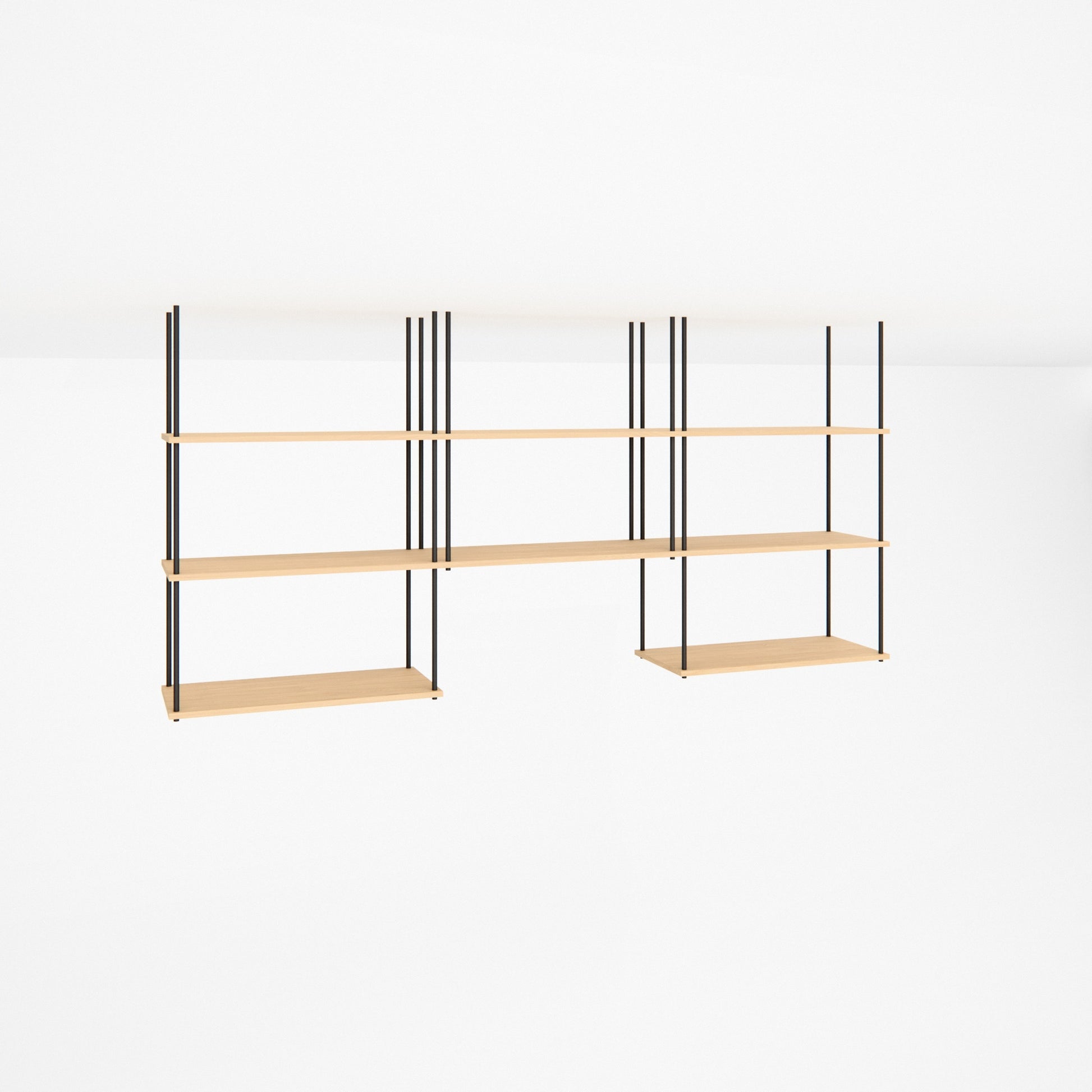 oak-ceiling-shelf-225x111cm-arch -- Studioansicht