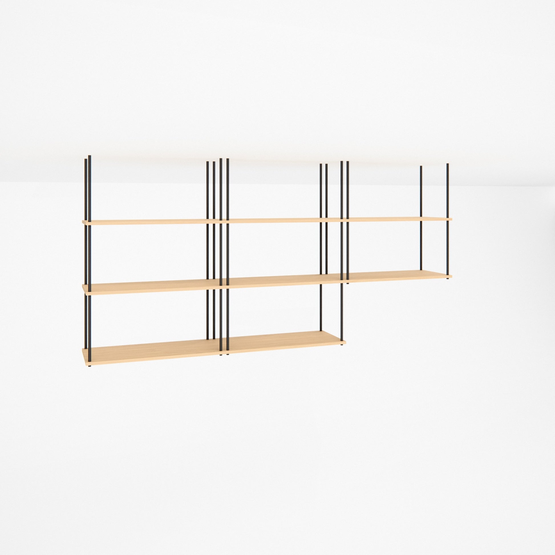 oak-ceiling-shelf-225x111cm-mixed-drops -- Studioansicht