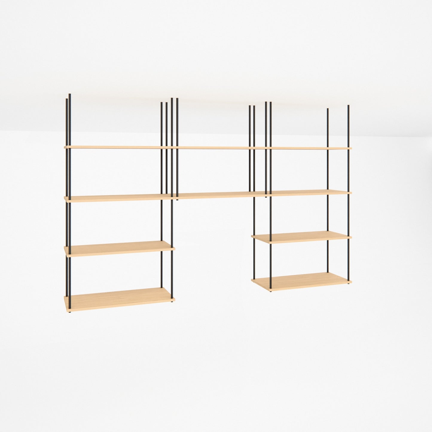 oak-ceiling-shelf-225x147cm-arch -- Studioansicht