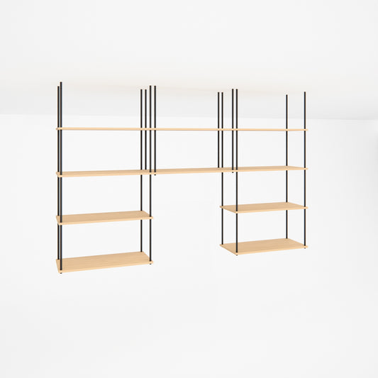 oak-ceiling-shelf-225x147cm-arch -- Studioansicht