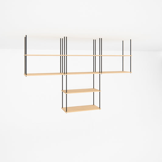 oak-ceiling-shelf-225x147cm-with-center-drop -- Studioansicht