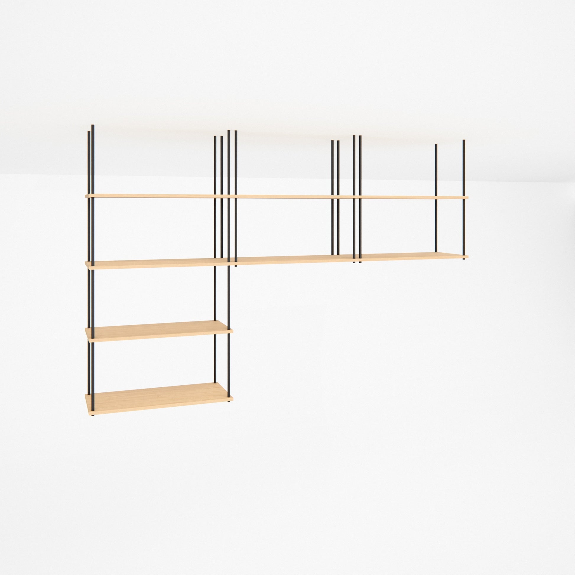 oak-ceiling-shelf-225x147cm-with-left-drop -- Studioansicht