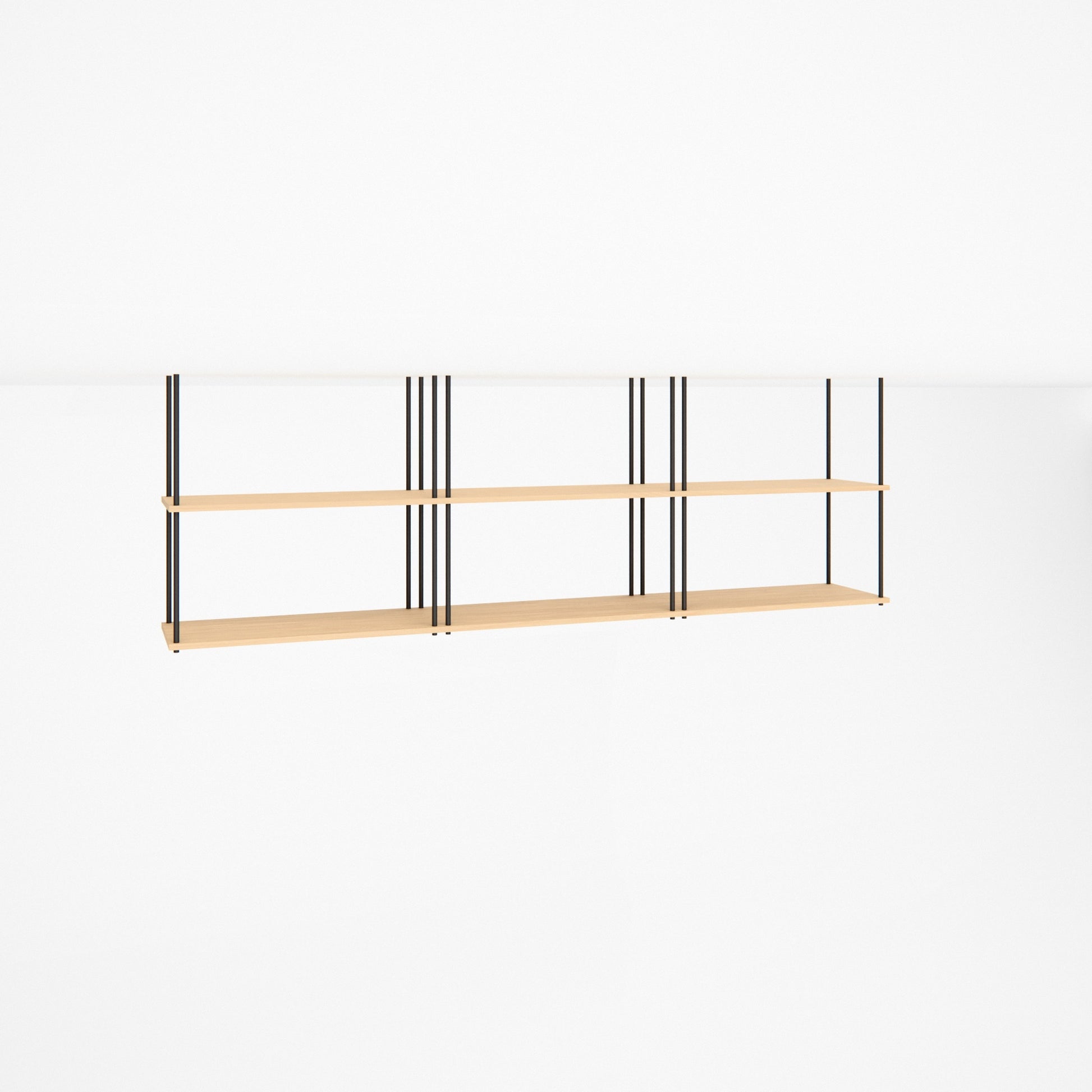 oak-ceiling-shelf-225x74cm -- Studioansicht