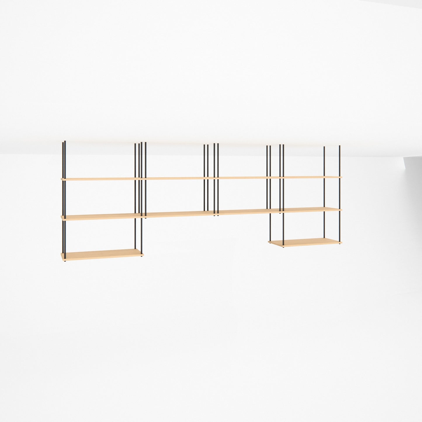 oak-ceiling-shelf-300x111cm-arch -- Studioansicht