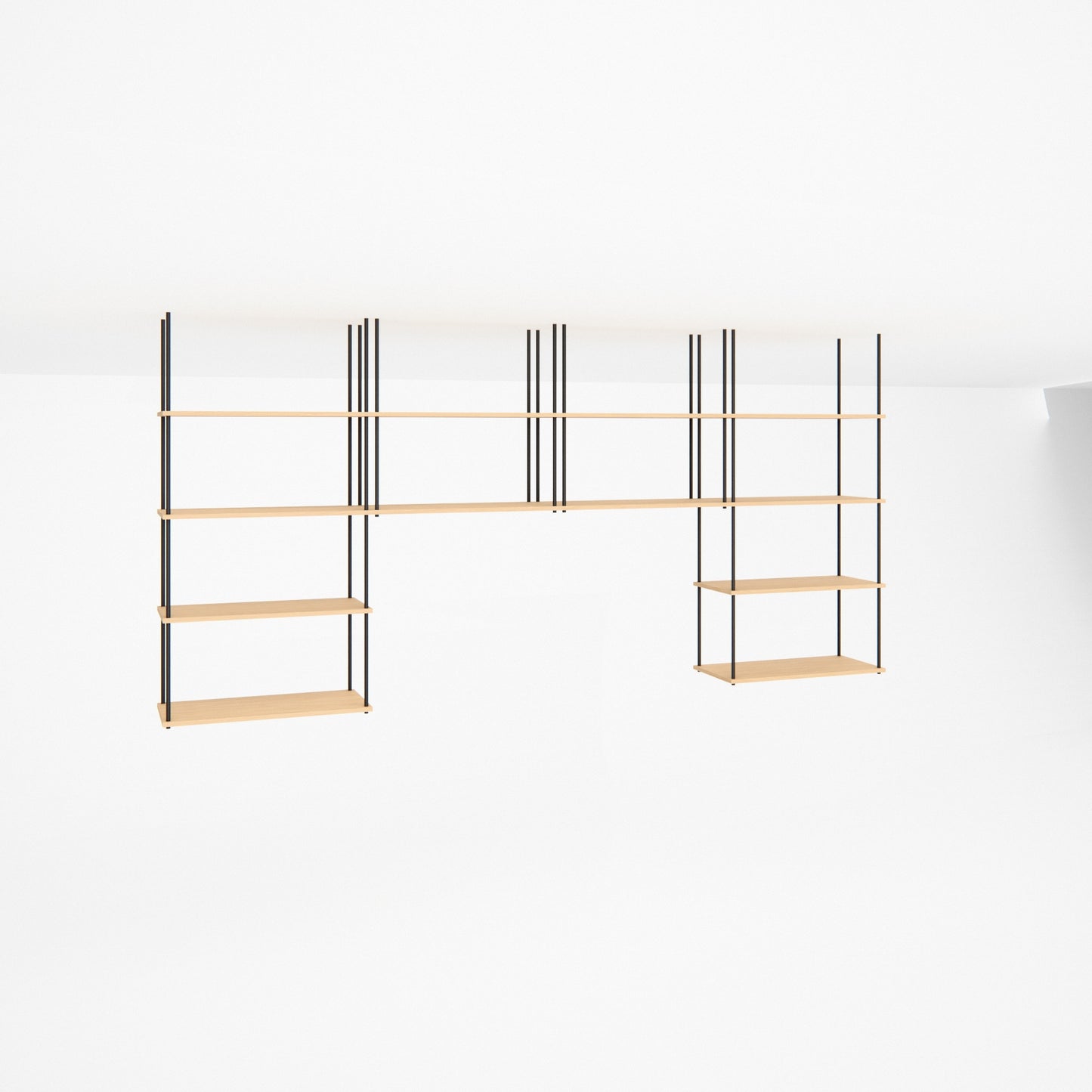 oak-ceiling-shelf-300x147cm-arch -- Studioansicht