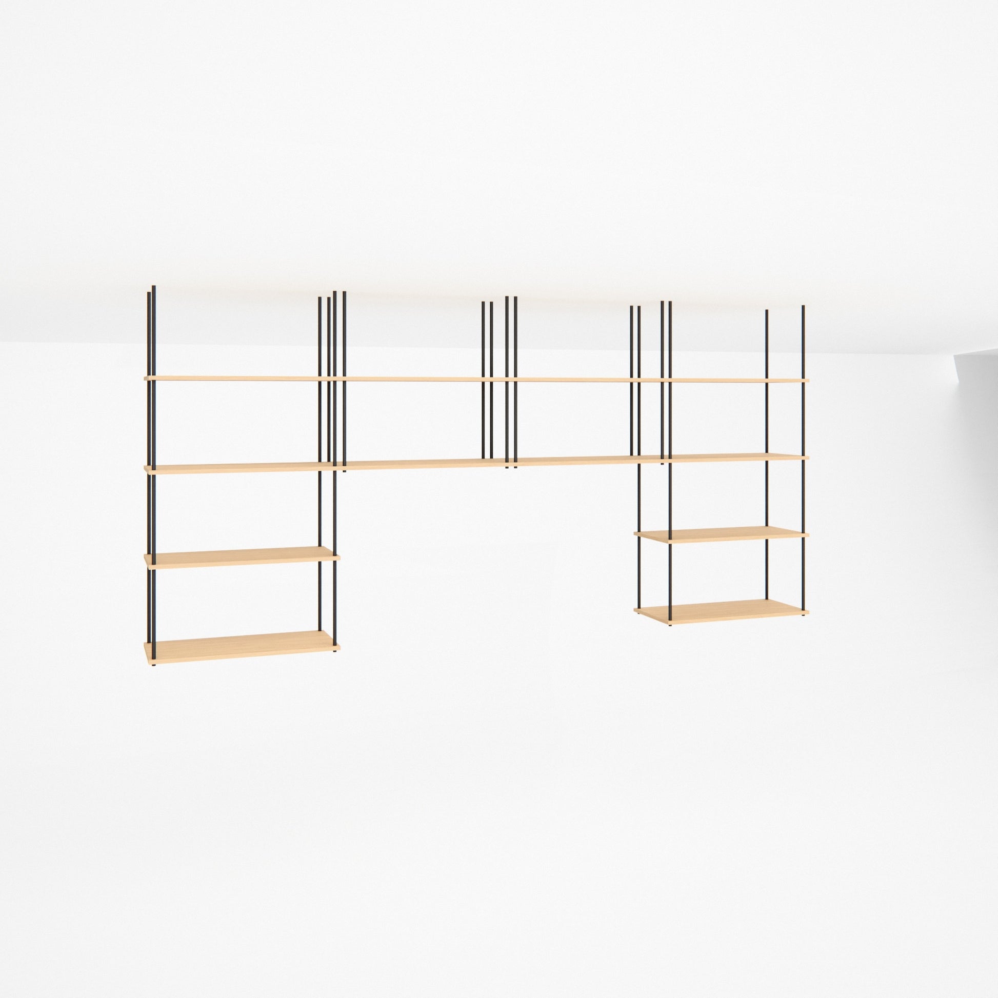 oak-ceiling-shelf-300x147cm-arch -- Studioansicht