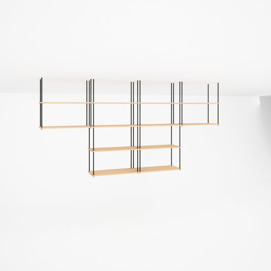 oak-ceiling-shelf-300x147cm-mixed-drops -- Studioansicht