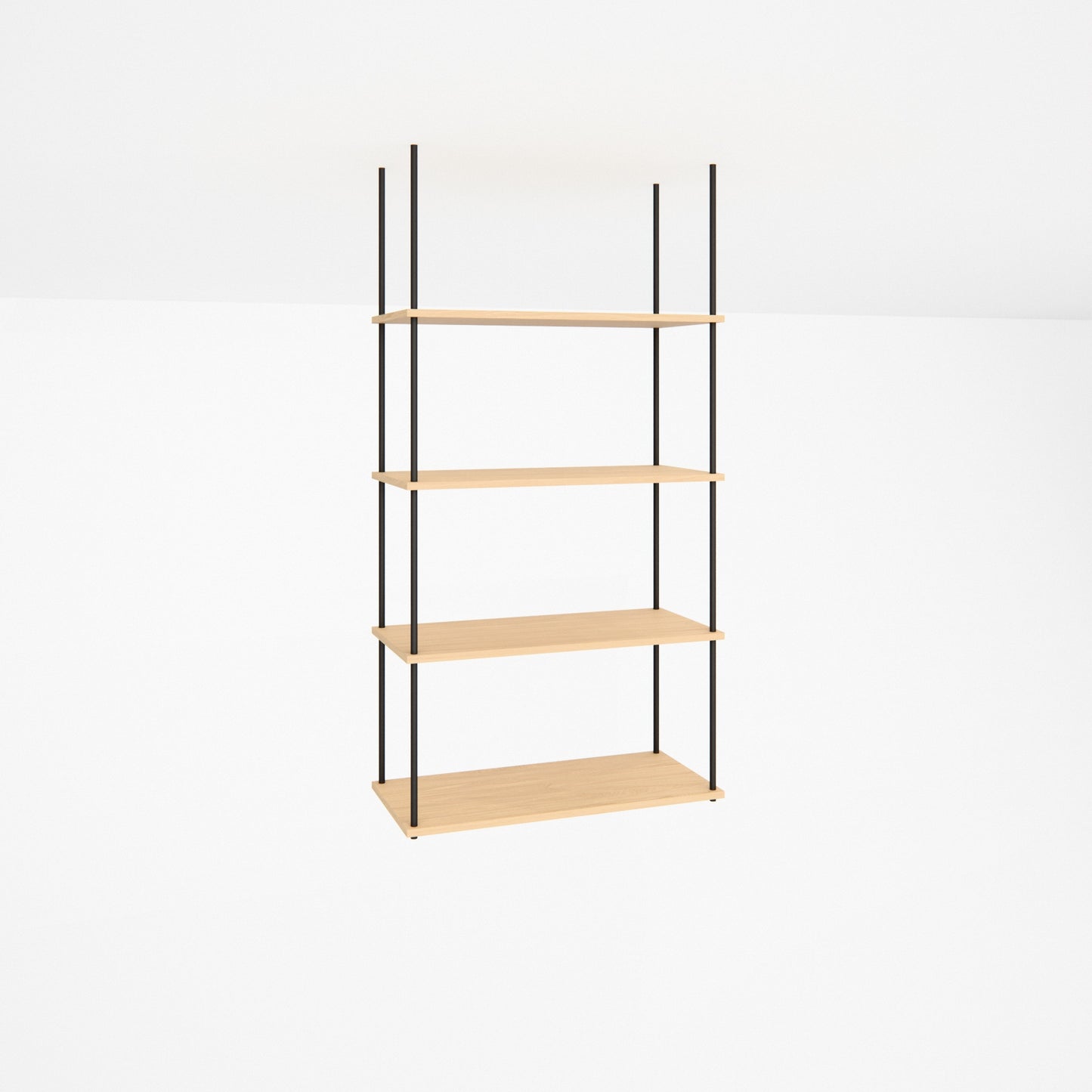 oak-ceiling-shelf-75x147cm -- Studioansicht