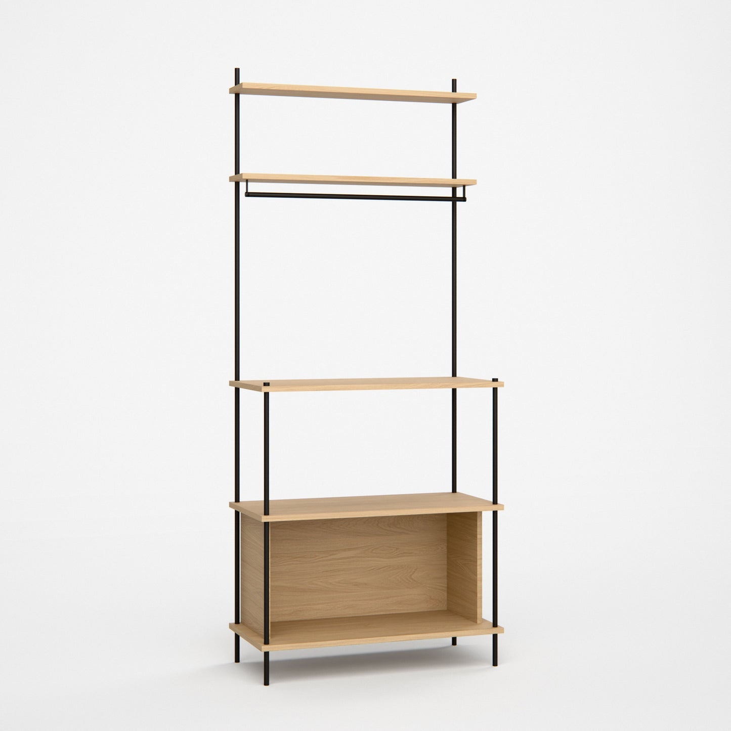 oak-coffee-bar-with-cup-rail-180-cm-standing-h9 -- Studioansicht