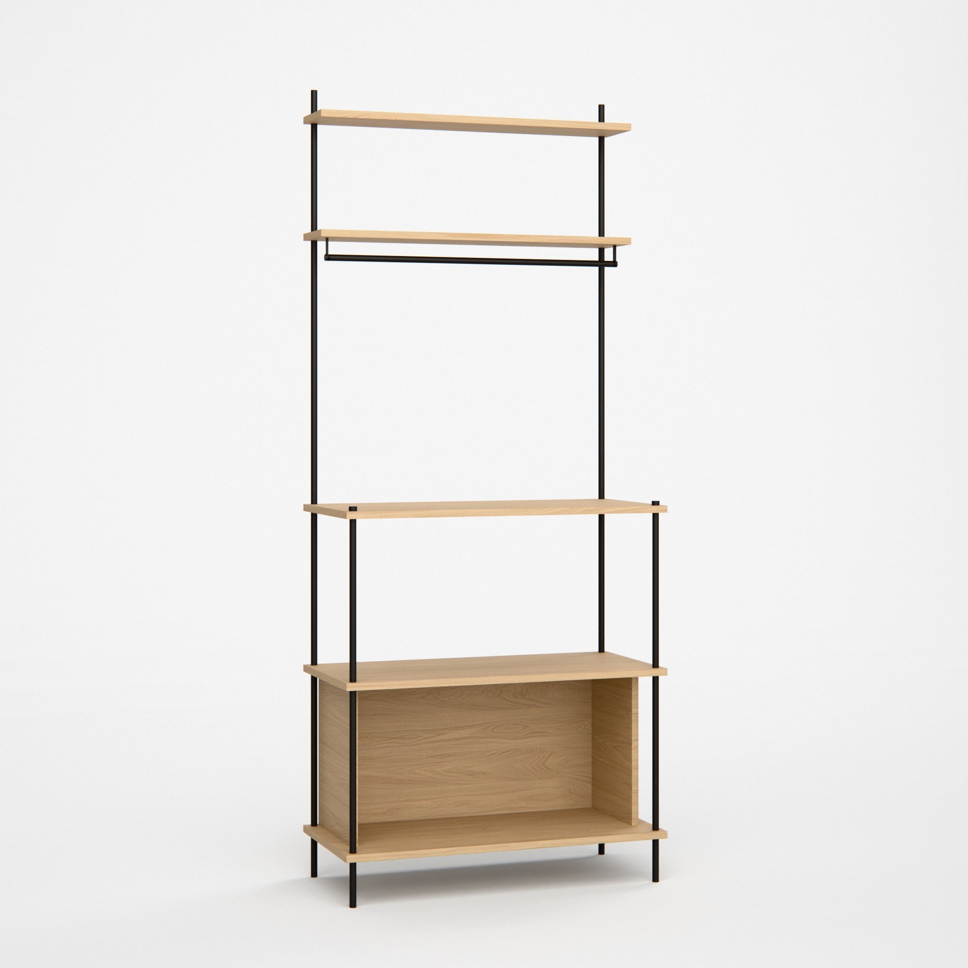 oak-coffee-bar-with-cup-rail-180-cm-standing-h9 -- Studioansicht