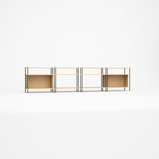 oak-lowboard-300cm-two-side-boxes -- Studioansicht