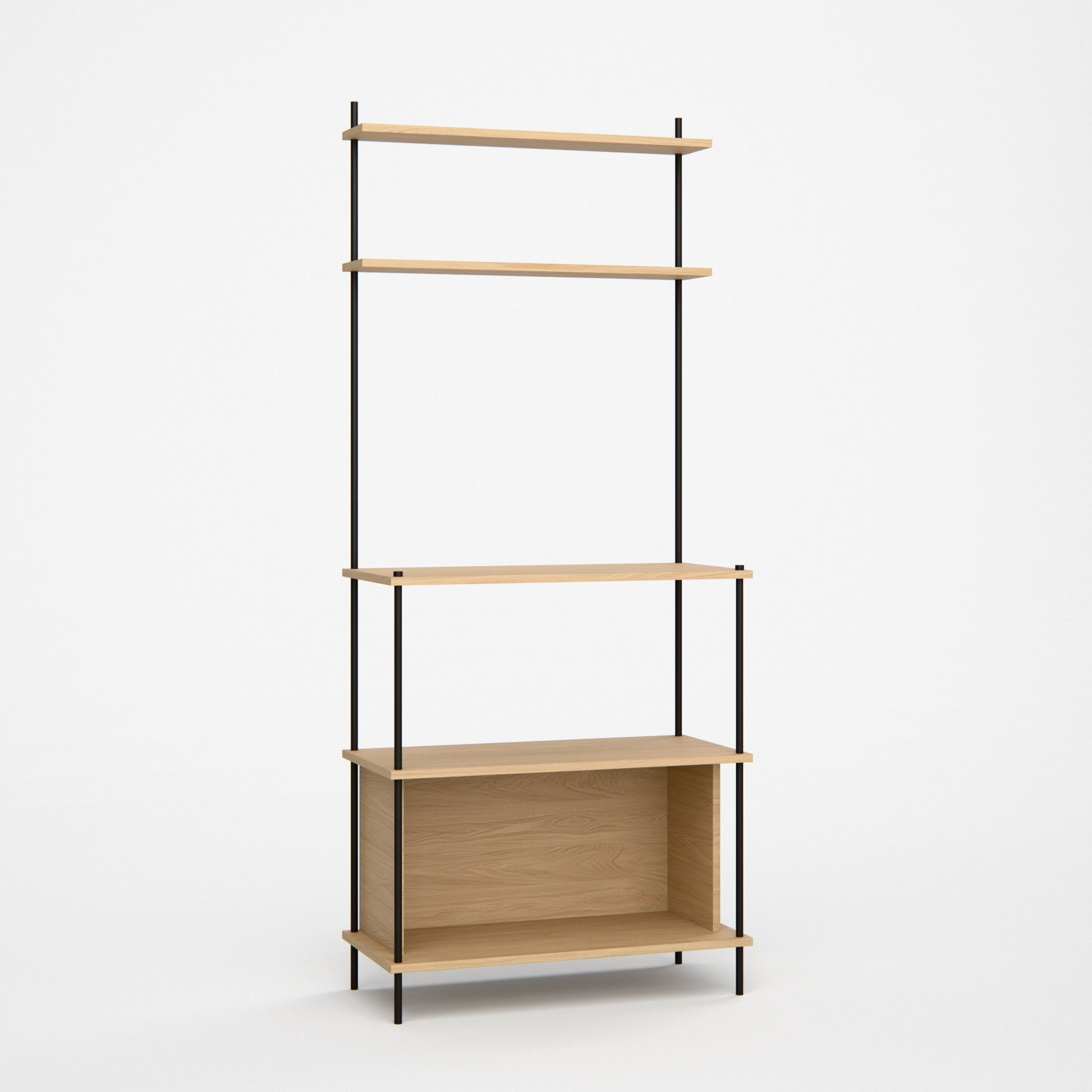 oak-office-bookshelf-180-cm-standing-h9 — Studioansicht