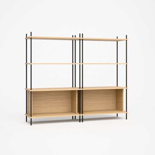 oak-sideboard-150x127cm-two-closed-boxes -- Studioansicht