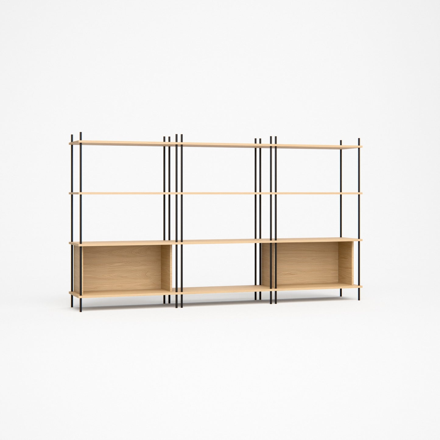 oak-sideboard-225x127cm-two-side-boxes -- Studioansicht