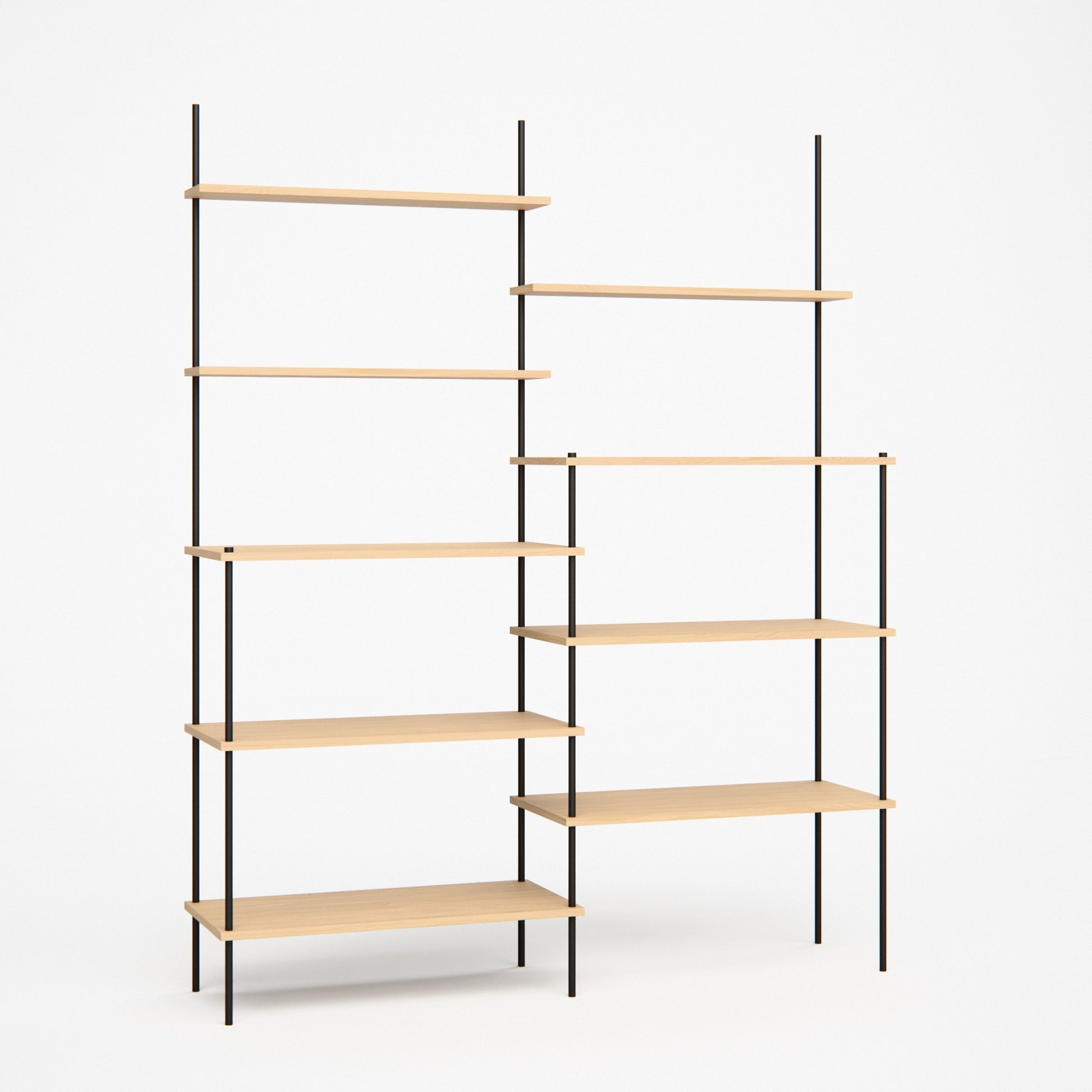 oak-tiered-shelf-146x182cm-shift -- Studioansicht