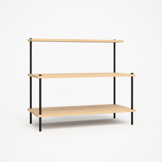 oak-tiered-shelf-75x66cm -- Studioansicht