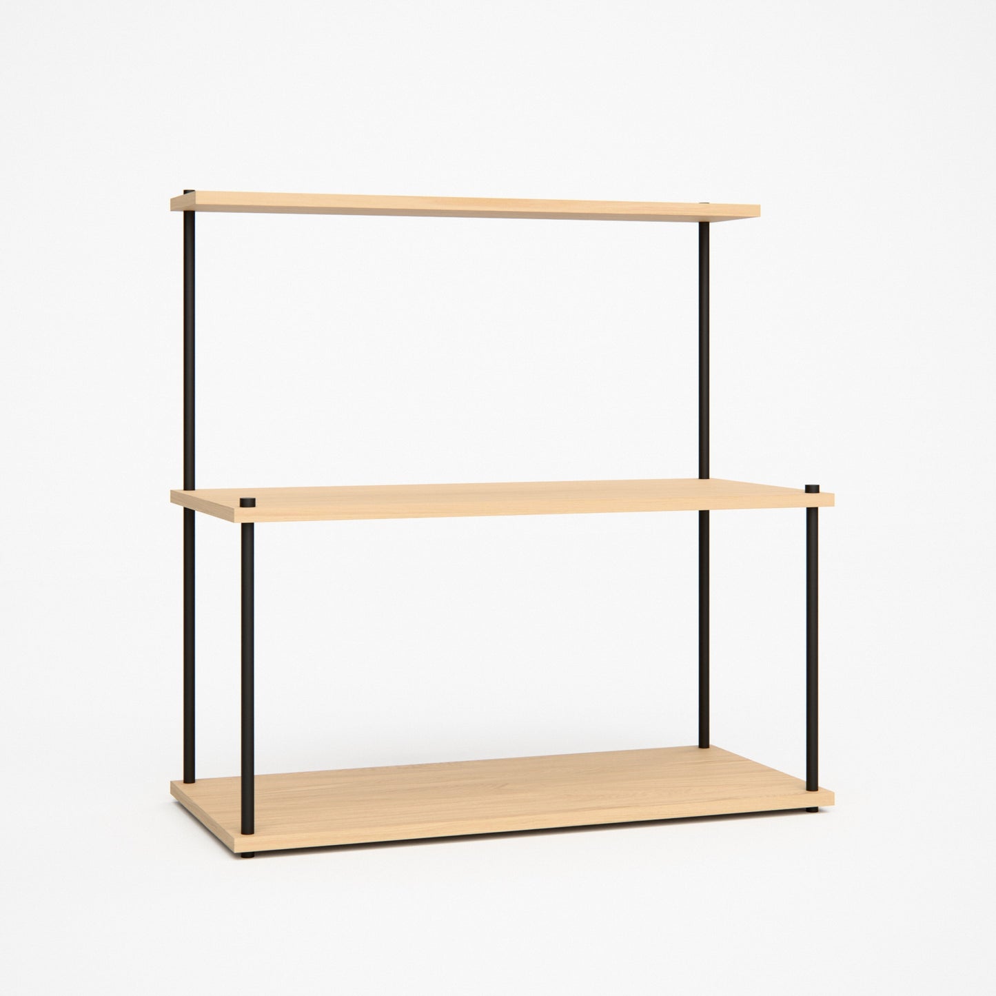 oak-tiered-shelf-75x77cm -- Studioansicht