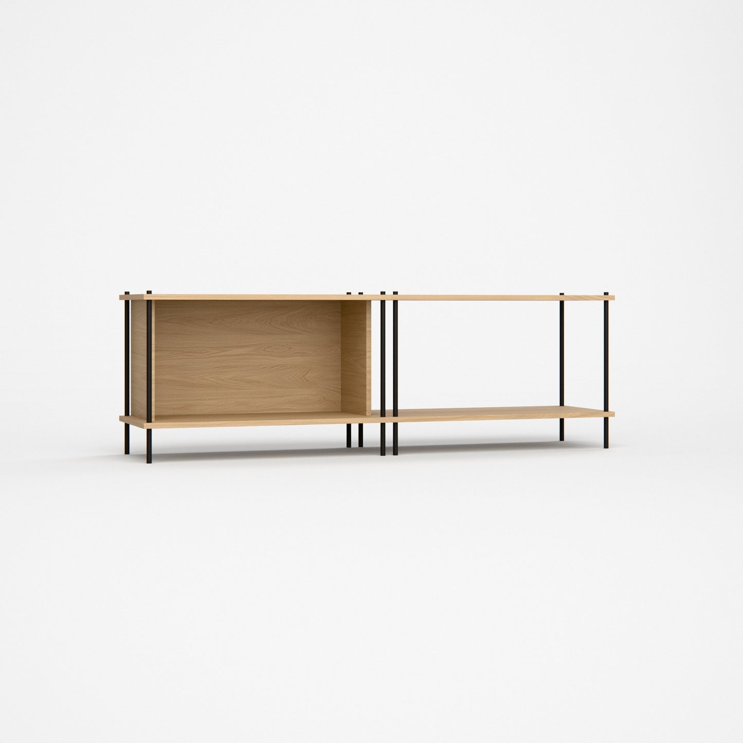 oak-tv-lowboard-41-cm-wide-double-section-l1l3-bundle -- Studioansicht