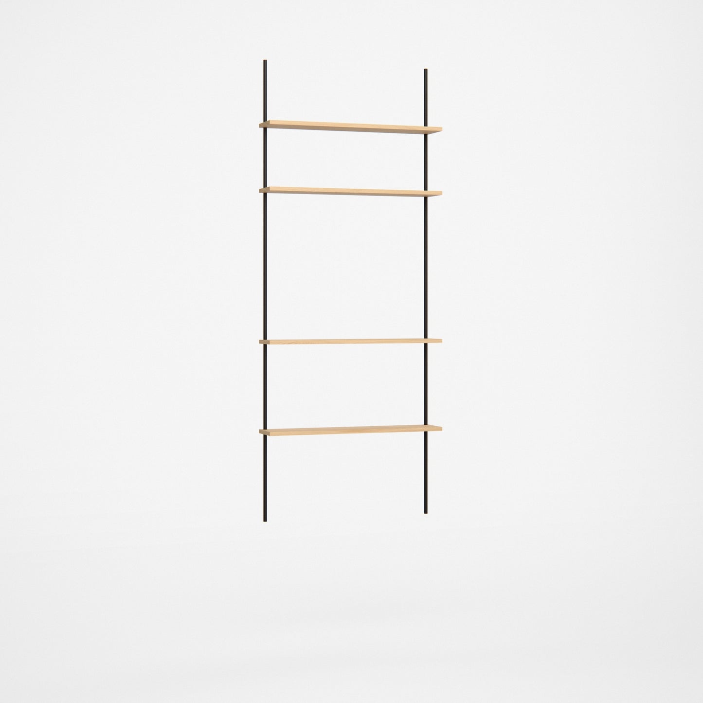 oak-wall-shelf-188-cm-single-section-h2-bundle -- Studioansicht