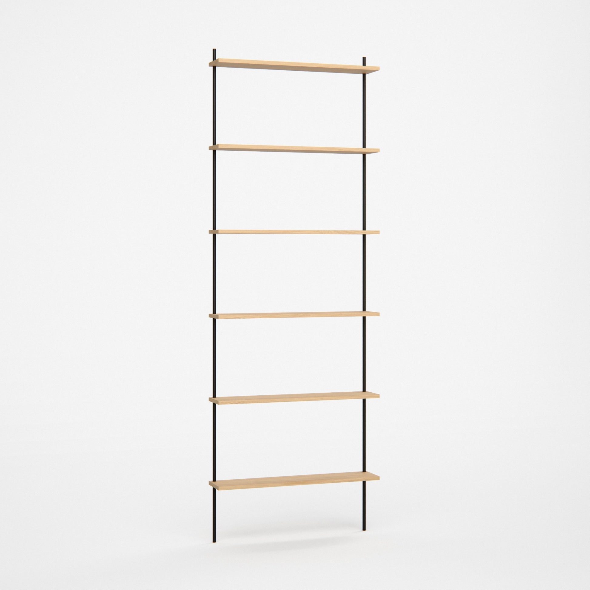 oak-wall-shelf-223-cm-single-section-h1-bundle -- Studioansicht