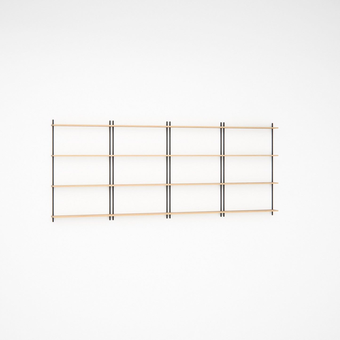 oak-wall-shelf-300x123cm -- Studioansicht