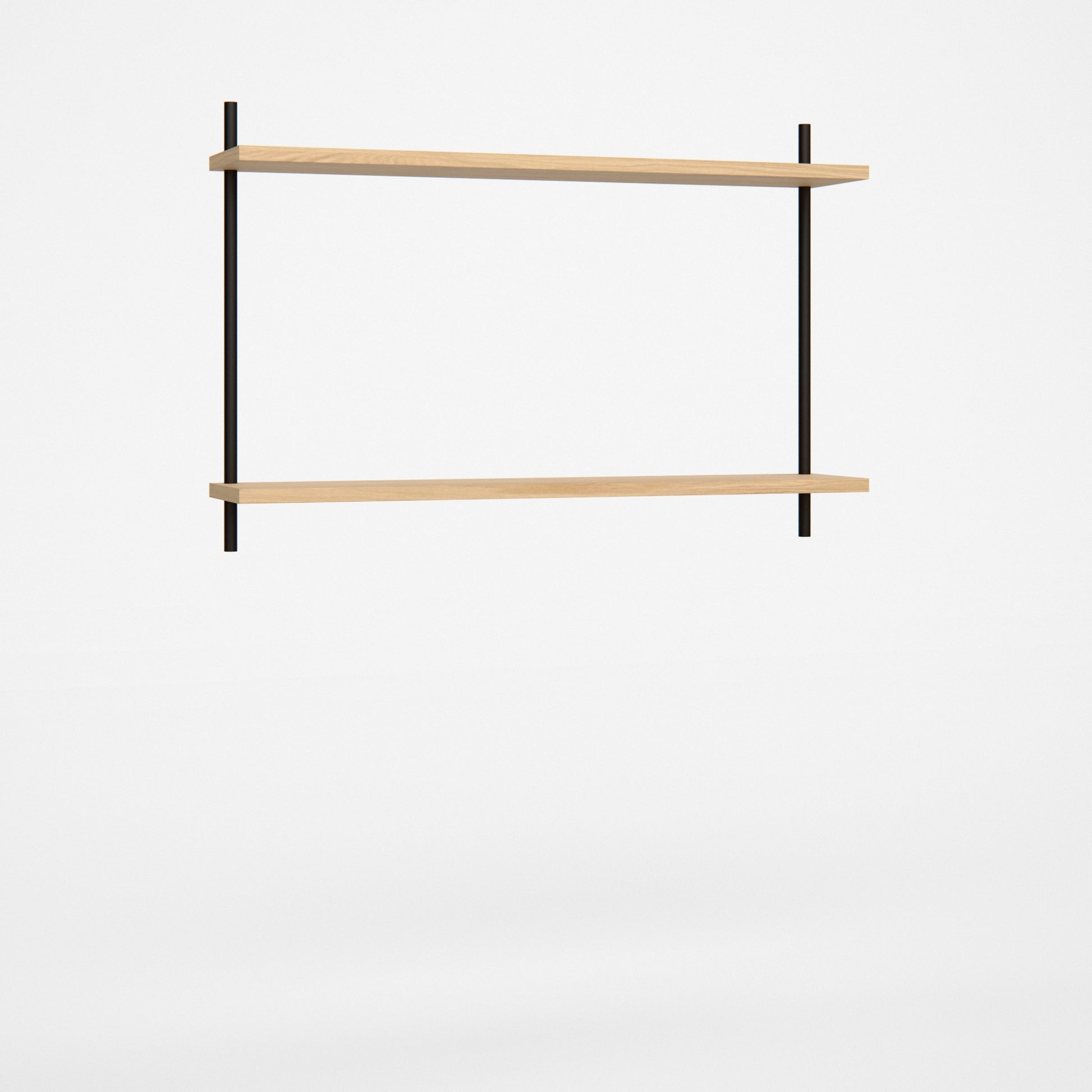 oak-wall-shelf-50-cm-single-section-l1-bundle -- Studioansicht