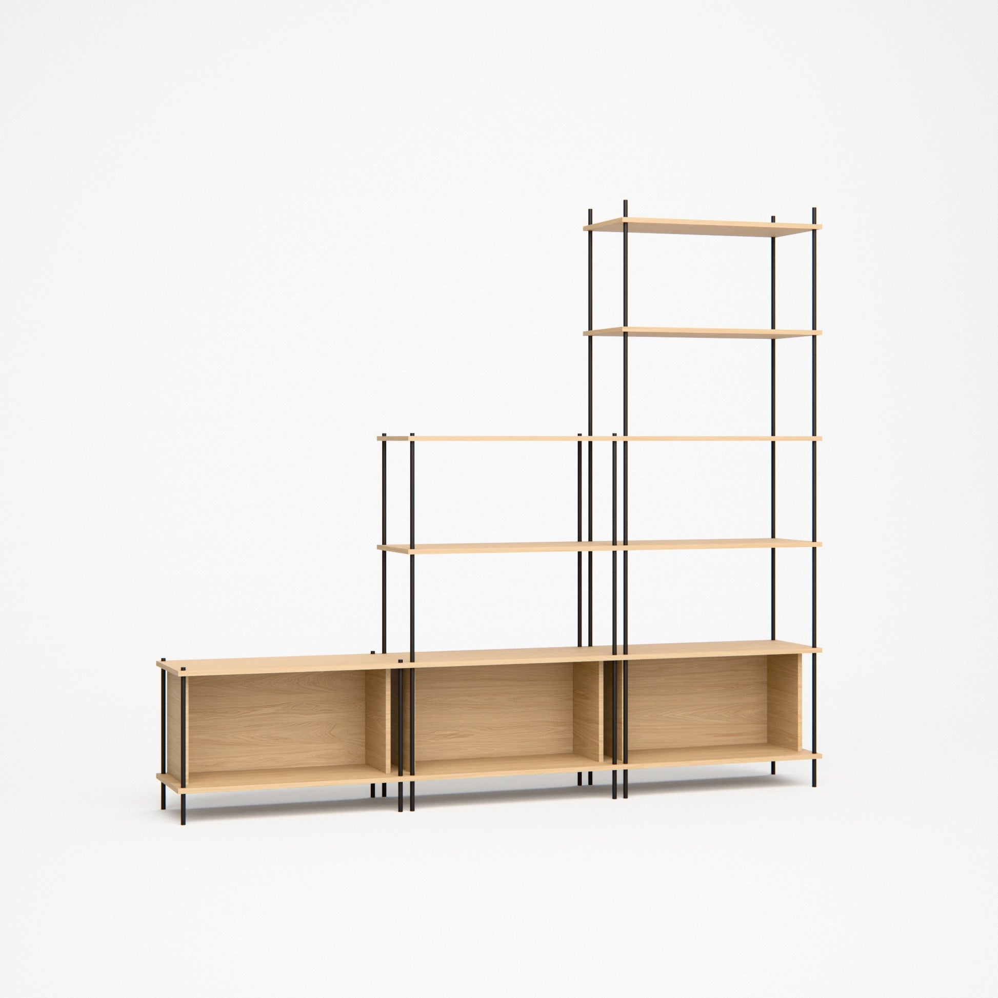 oak-wall-unit-225x201cm-staggered-2 -- Studioansicht