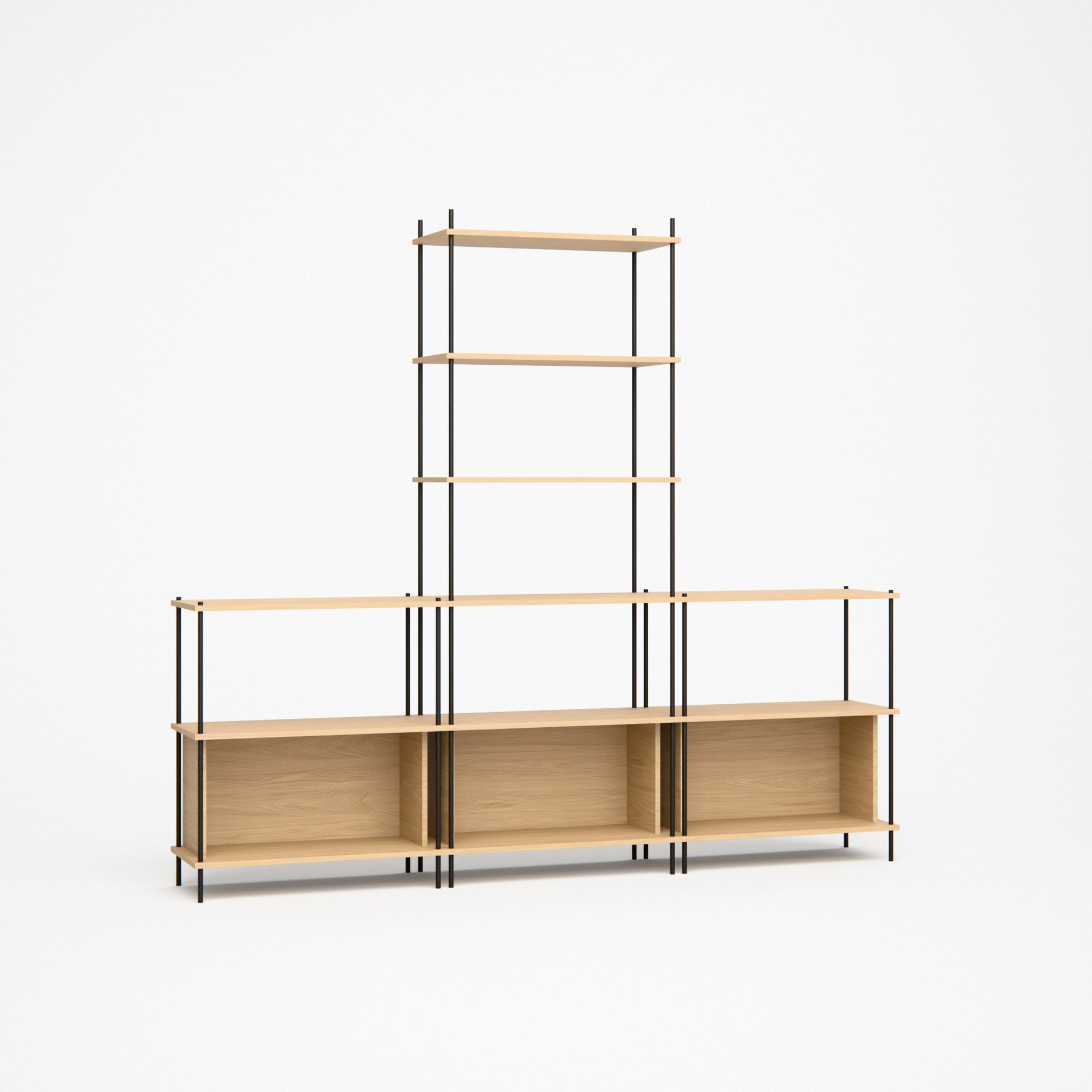 oak-wall-unit-225x201cm-with-center-tower-1 -- Studioansicht
