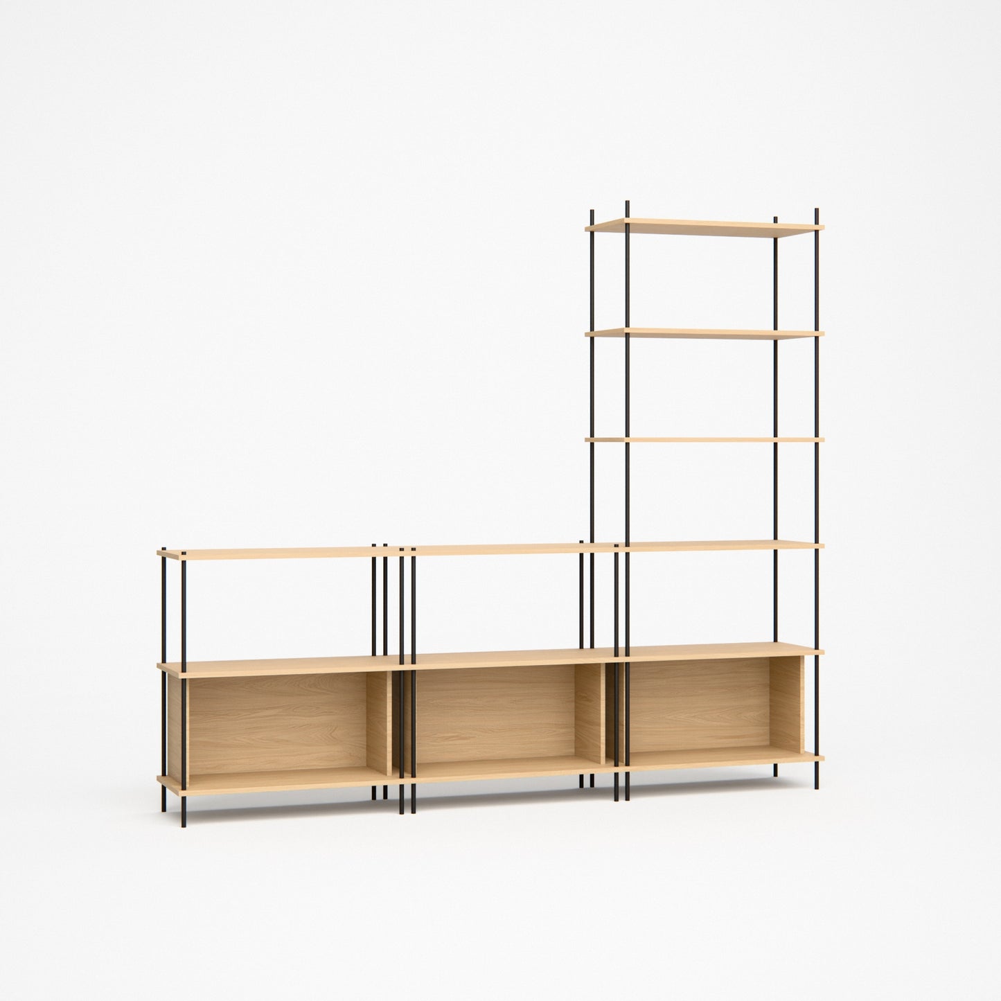 oak-wall-unit-225x201cm-with-right-tower-1 -- Studioansicht