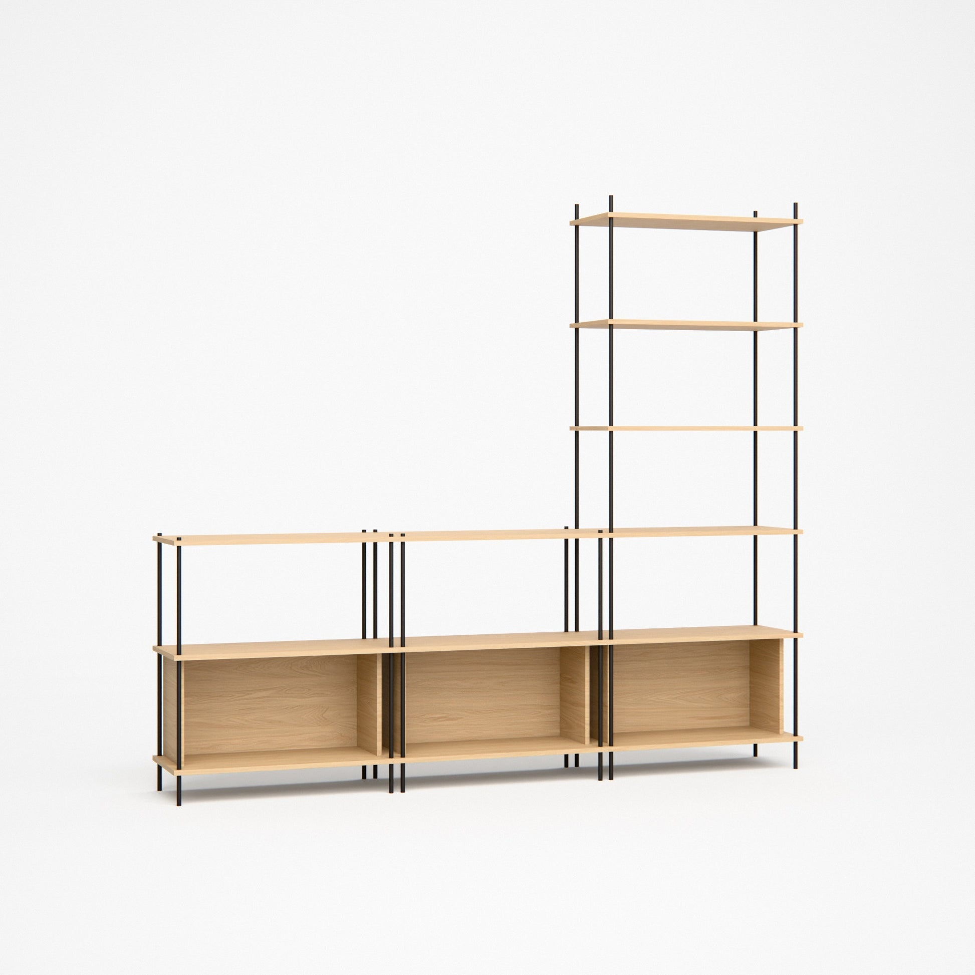 oak-wall-unit-225x201cm-with-right-tower-1 -- Studioansicht