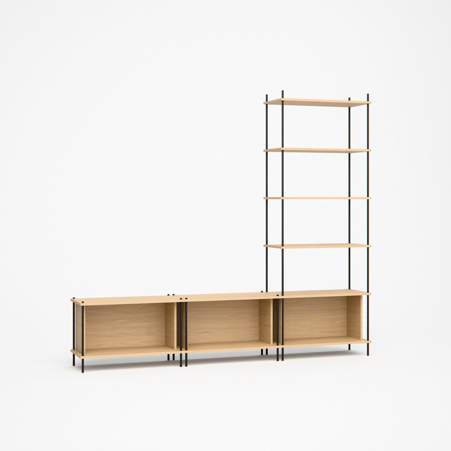 oak-wall-unit-225x201cm-with-right-tower -- Studioansicht
