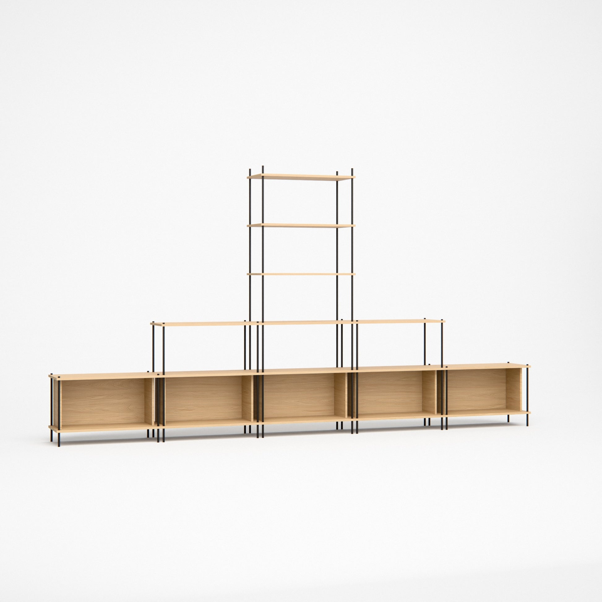 oak-wall-unit-375x201cm-with-center-tower-1 -- Studioansicht