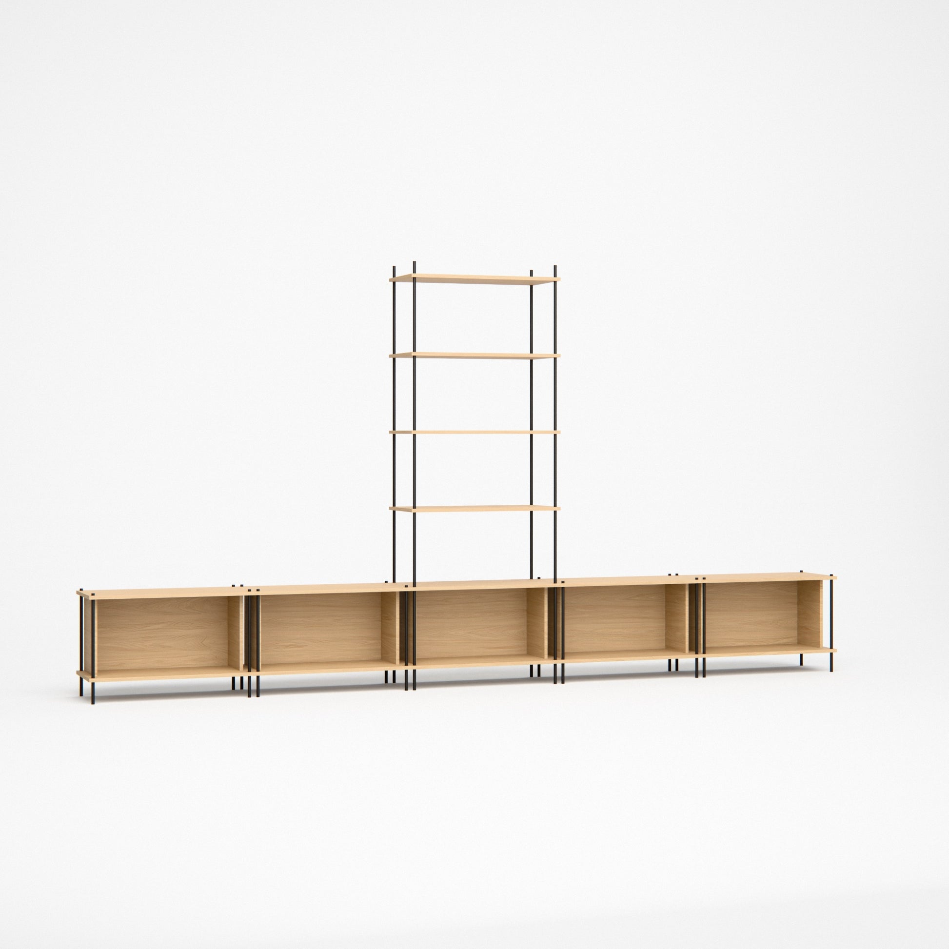 oak-wall-unit-375x201cm-with-center-tower -- Studioansicht