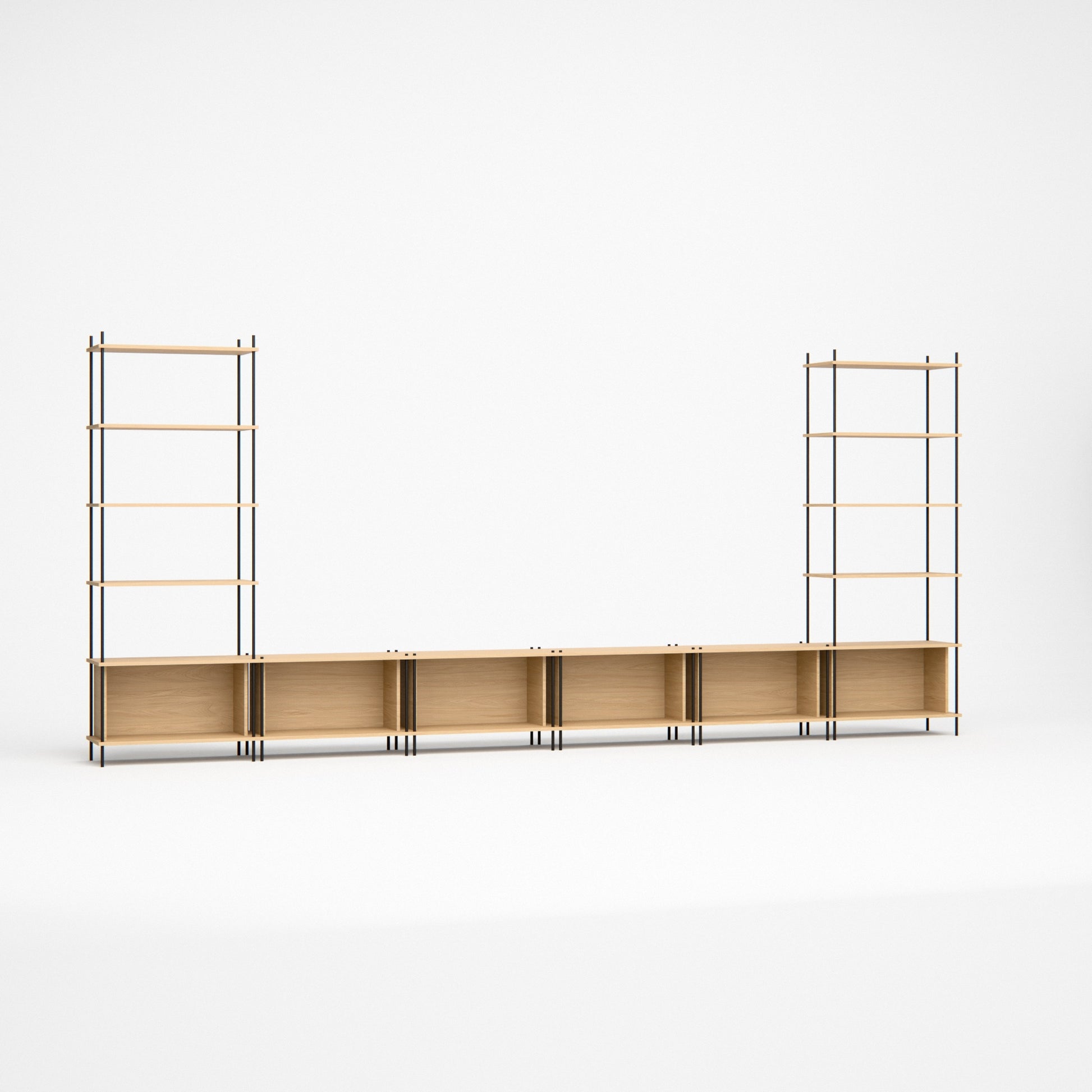 oak-wall-unit-450x201cm-with-twin-towers -- Studioansicht